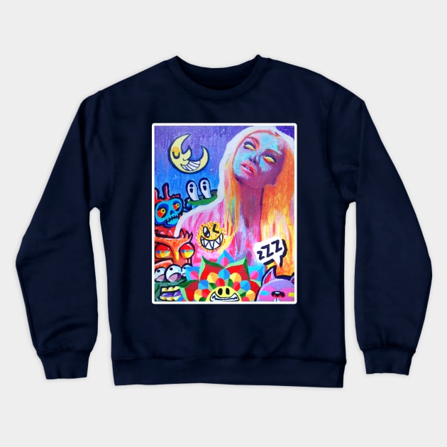 abstract collin painting Crewneck Sweatshirt by chachazart